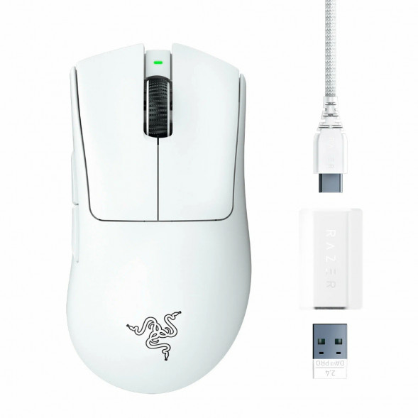 Мышь беспроводная/проводная Razer Deathadder V3 Pro [RZ01-04630200-R3G1] белый в Твери