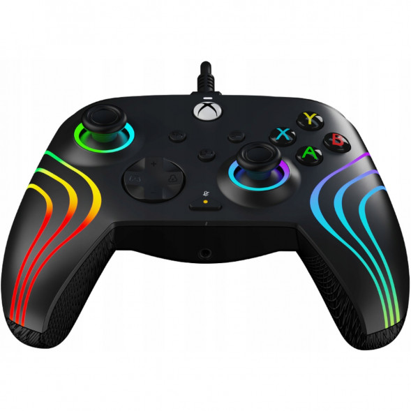Геймпад проводной PDP для Xbox Afterglow Wave, Black в Твери