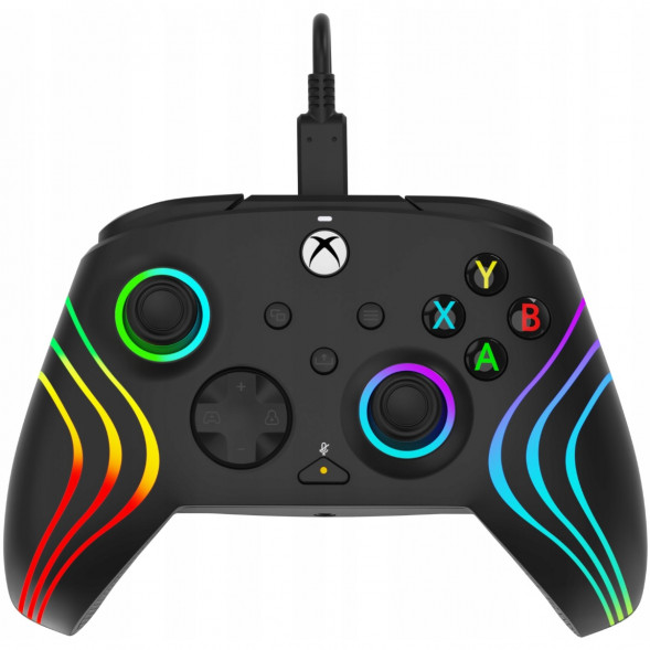 Геймпад проводной PDP для Xbox Afterglow Wave, Black в Твери