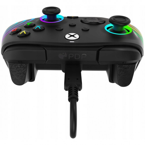 Геймпад проводной PDP для Xbox Afterglow Wave, Black в Твери