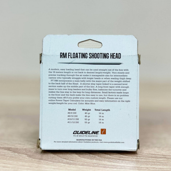 Рыболовная леска Guideline Power Taper RM Float #9/10, 16m, 45gm, Mist Blue в Твери