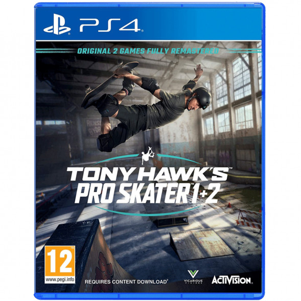 Игра Tony Hawk&amp;#039;s Pro Skater 1 + 2 [PS4, английская версия] в Твери
