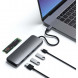 Док-станция Satechi USB-C Hybrid Multiport Adapter (with SSD Enclosure M.2 SATA, 2xUSB 3.1, USB Type-C, HDMI), Серый ST-UCHSEM в Твери
