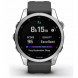 Умные часы Garmin Fenix 7s серебристый с графитовым силиконовым ремешком 010-02539-01 в Твери