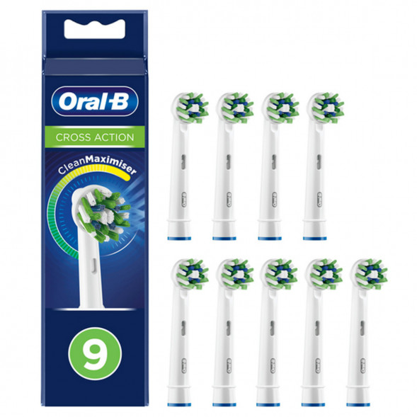 Насадки на зубные щетки Oral-B Cross Action, 9 шт. в Твери