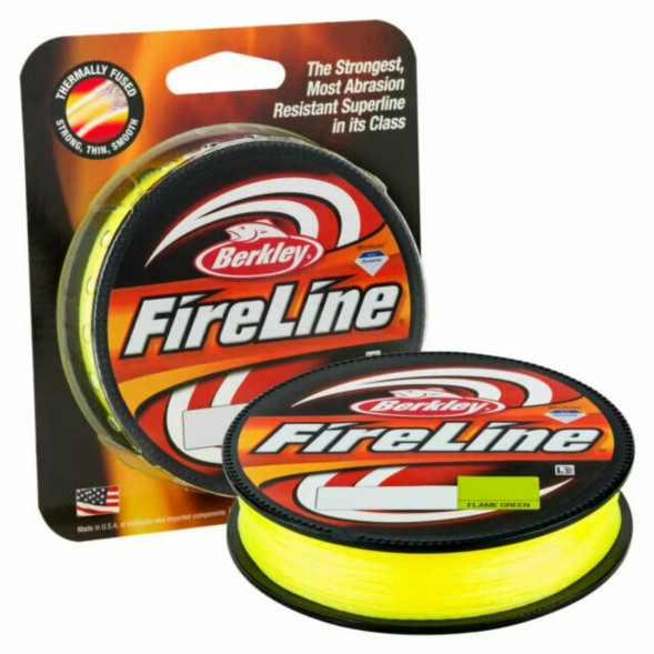 Леска Berkley FireLine 0,25mm 17,5kg 270m, Flame Green (желтый неон) в Твери
