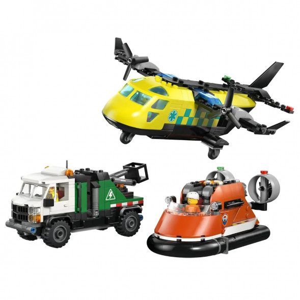 Конструктор LEGO City 60505 Самолет, сервисный грузовик и судно на воздушной подушке в Твери