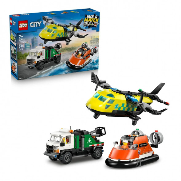 Конструктор LEGO City 60505 Самолет, сервисный грузовик и судно на воздушной подушке в Твери