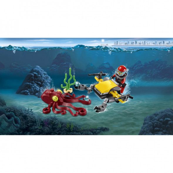 Конструктор LEGO City Deep Sea Explorers 60090 Глубоководный скутер в Твери