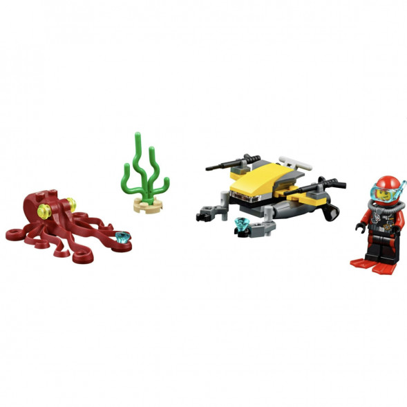 Конструктор LEGO City Deep Sea Explorers 60090 Глубоководный скутер в Твери