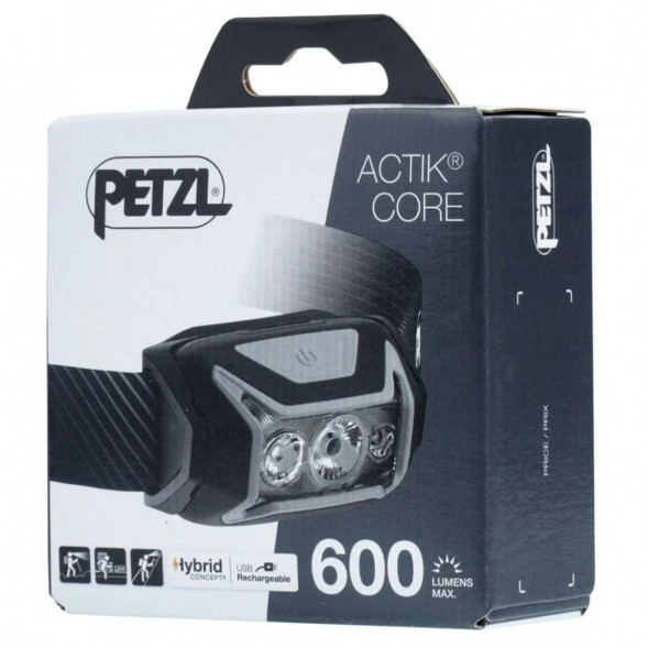 Налобный фонарь Petzl Actik Core E065AA00, 600 лм, серый в Твери