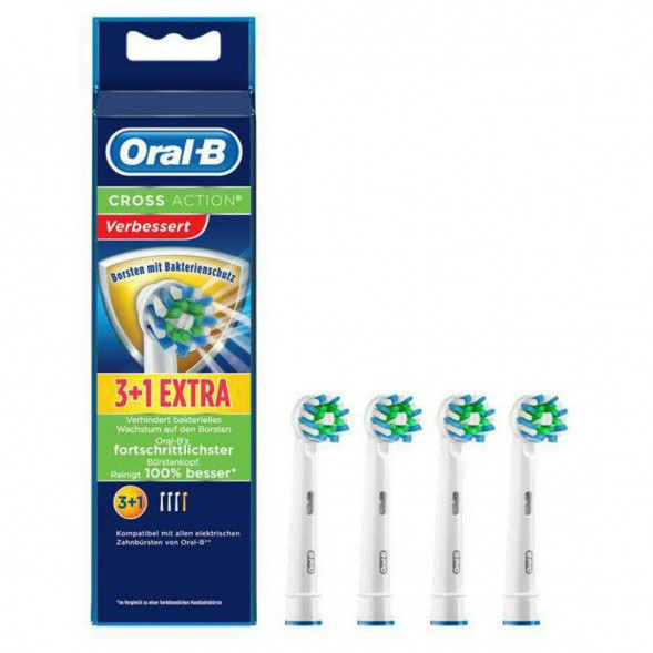 Насадки на зубные щетки Oral-B Cross Action (3+1 Extra), 4 шт. в Твери