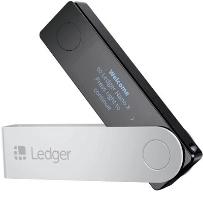 Аппаратный криптокошелек Ledger Nano X , черный в Твери