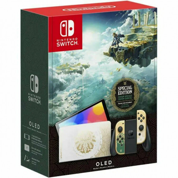 Игровая приставка Nintendo Switch OLED 64 ГБ, без игр, The Legend of Zelda: Tears of the Kingdom в Твери