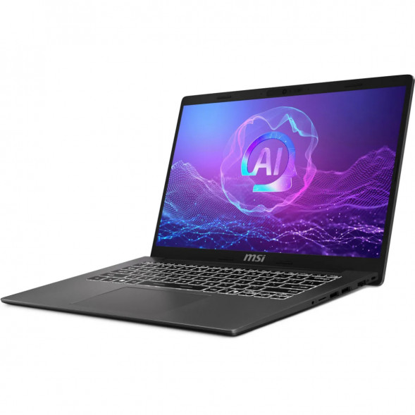Ноутбук MSI Modern A14 AI+ F3HMG-041XRU (14&amp;quot;, IPS, AMD Ryzen AI 5 330 2ГГц, 4 ядра, 16ГБ DDR5, 512ГБ SSD, AMD Radeon 820M, без ОС), серый в Твери