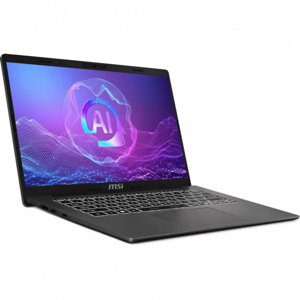 Ноутбук MSI Modern A14 AI+ F3HMG-041XRU (14&amp;quot;, IPS, AMD Ryzen AI 5 330 2ГГц, 4 ядра, 16ГБ DDR5, 512ГБ SSD, AMD Radeon 820M, без ОС), серый в Твери