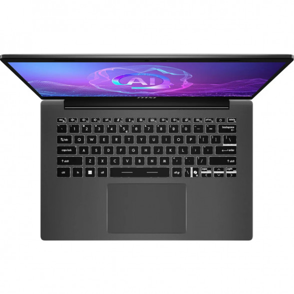 Ноутбук MSI Modern A14 AI+ F3HMG-041XRU (14&amp;quot;, IPS, AMD Ryzen AI 5 330 2ГГц, 4 ядра, 16ГБ DDR5, 512ГБ SSD, AMD Radeon 820M, без ОС), серый в Твери