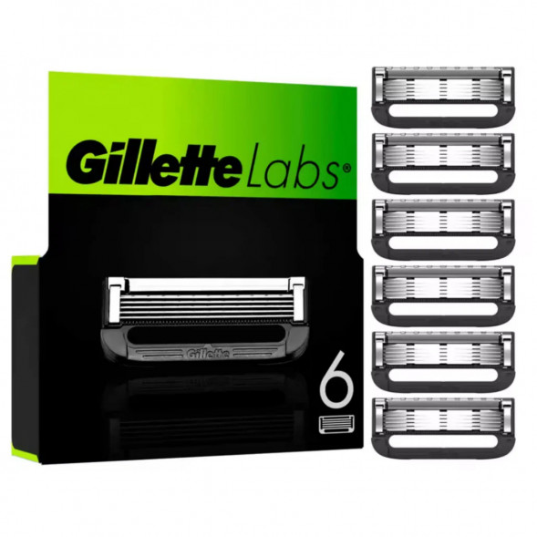 Лезвия для бритвы Gillette Labs, 6 шт. в Твери