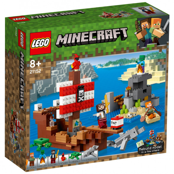 Конструктор LEGO Minecraft 21152 Приключения на пиратском корабле в Твери