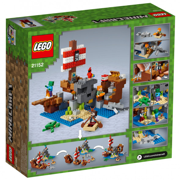 Конструктор LEGO Minecraft 21152 Приключения на пиратском корабле в Твери