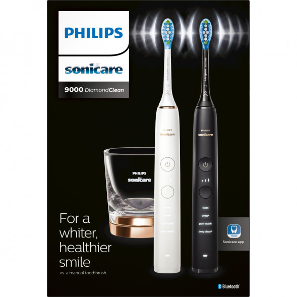Набор из 2 электрических зубных щеток Philips Sonicare HX9914/57 9000 DiamondClean в Твери