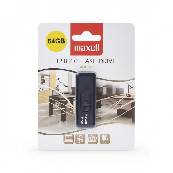 Карта памяти Maxell USB 2.0 64 ГБ Venture в Твери