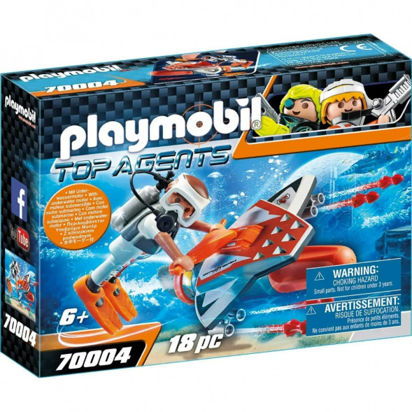 Конструктор Playmobil Top Agents 70004 Подводное крыло шпионской команды в Твери
