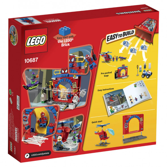 Конструктор LEGO Juniors 10687 Убежище Человека-паука в Твери