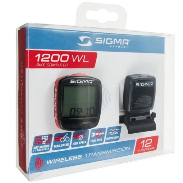 Велокомпьютер беспроводной 12 функций Sigma BC 1200 WL в Твери