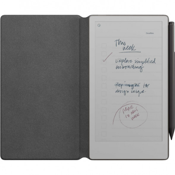 Графический планшет reMarkable Paper Pro Move + Стилус MarkerPlus + Чехол BookFolio Premium Leather, Black в Твери