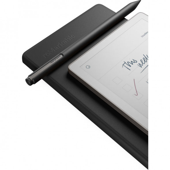 Графический планшет reMarkable Paper Pro Move + Стилус MarkerPlus + Чехол BookFolio Premium Leather, Black в Твери