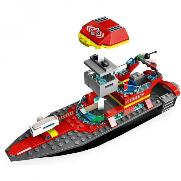 Конструктор LEGO City 60373 &amp;quot;Пожарно-спасательная лодка&amp;quot;, 144 деталей в Твери