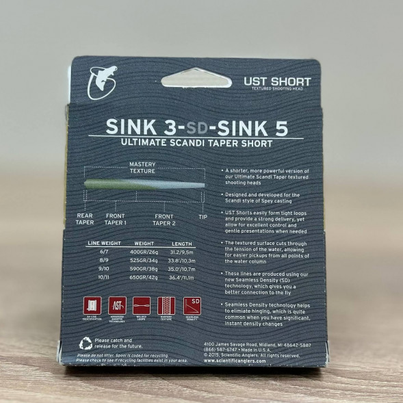 Рыболовная леска Scientific Anglers UST Short St-9/10-S3/S5 Sink 3-CD-Sink 5 125420 в Твери