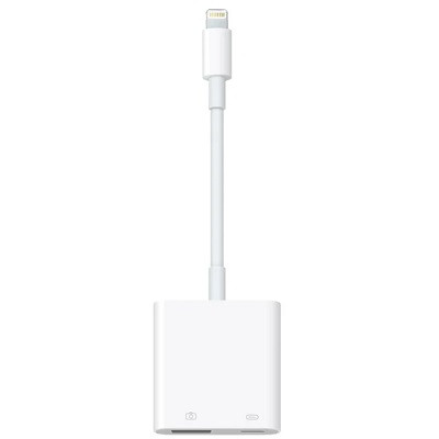 Разъем Apple Lightning - USB/Lightning, белый в Твери