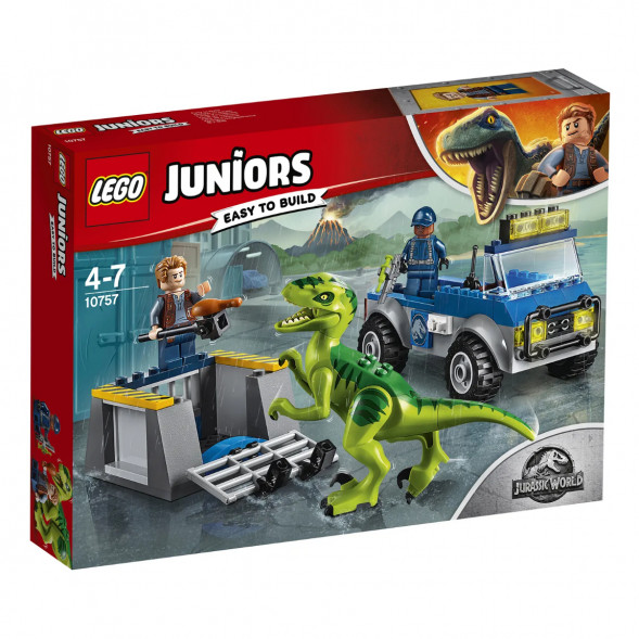 Конструктор LEGO Juniors 10757 Грузовик спасателей для перевозки раптора в Твери